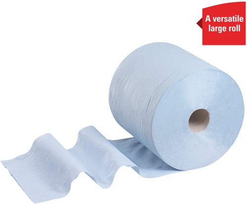 Poetspapier WypAll L20 2-laags 500 vel blauw 7300-3