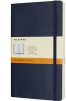 Notitieboek Moleskine large 130x210mm lijn soft cover sapphire blue