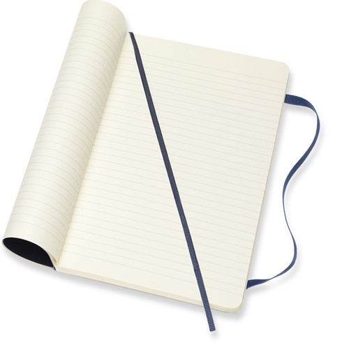 Notitieboek Moleskine large 130x210mm lijn soft cover sapphire blue-3