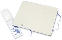 Notitieboek Moleskine large 130x210mm lijn hard cover hydrangea blue-2