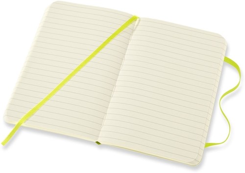 Notitieboek Moleskine pocket 90x140mm lijn soft cover lemon green-3
