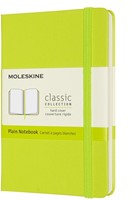 Notitieboek Moleskine pocket 90x140mm blanco hard cover lemon green