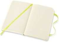 Notitieboek Moleskine pocket 90x140mm blanco soft cover lemon green-3