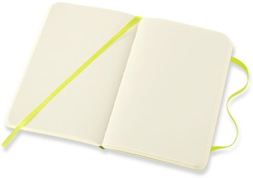 Notitieboek Moleskine pocket 90x140mm blanco soft cover lemon green-3