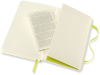 Notitieboek Moleskine pocket 90x140mm blanco soft cover lemon green-1