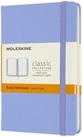 Notitieboek Moleskine pocket 90x140mm lijn hard cover hydrangea blue