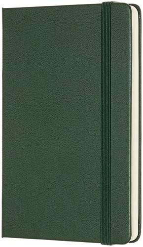 Notitieboek Moleskine pocket 90x140mm blanco hard cover myrtle green-2