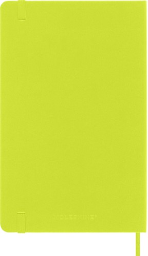 Notitieboek Moleskine large 130x210mm blanco hard cover lemon green-2
