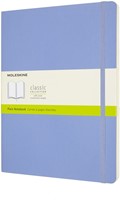 Notitieboek Moleskine XL 190x250mm blanco soft cover hydrangea blue