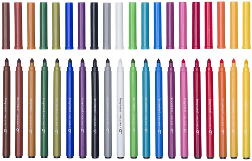 Viltstift Bruynzeel Kids Super Point assorti 20 stuks-2