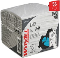 Reinigingsdoek WypAll L40 1-laags 18x56 vel wit 7471-3