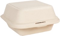 Hamburgerbox IEZZY Maxi IP suikerriet beige 50 stuks