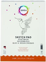 Schetsblok Qrea 24x32 120gr spiraal