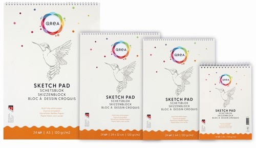 Schetsblok Qrea 24x32 120gr spiraal-2