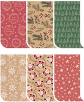 Inpakpapier Kerst kraft 200x70cm assorti-2
