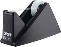 Plakbandhouder Tesa eco&crystal 59045 zwart met 1 rol tape 19mmx10m