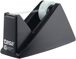 Plakbandhouder Tesa eco&crystal 59045 zwart met 1 rol tape 19mmx10m