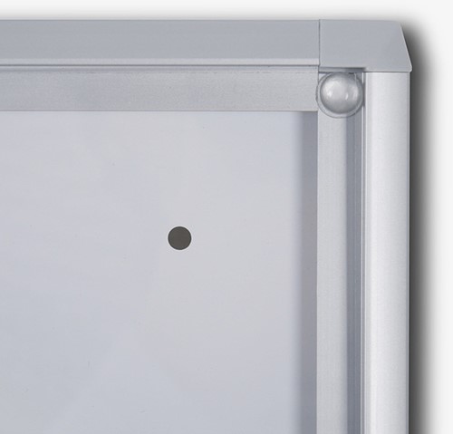 Vitrinebord Quantore voor binnen 8x A4 zilver-2