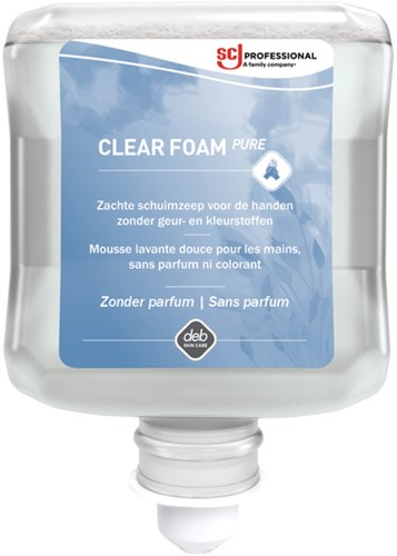 Handzeep SCJ Clear Foam Pure parfumvrij 1000ml