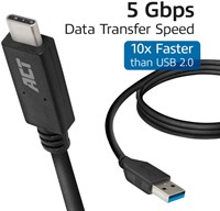 Kabel ACT USB A 3.2 naar USB-C 2 meter-3