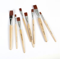 Kwast Qrea synthetisch set à 3 breedtes-4