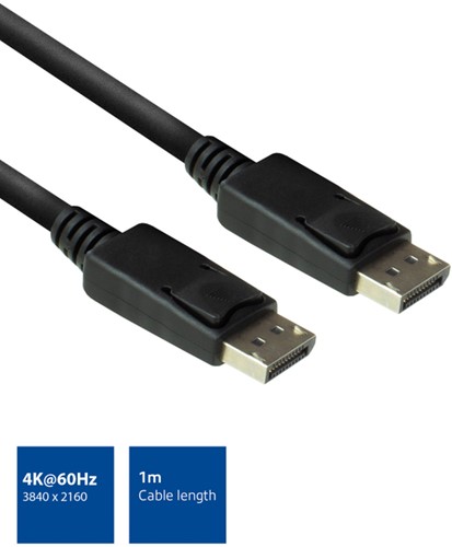 Kabel ACT DisplayPort 1 meter zwart-3