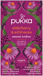 Thee Pukka elderberry en echinacea 20 zakjes