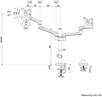 Monitorarm Neomounts DS60-425WH2 wit-1