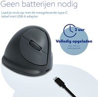 Ergonomisch muis R-Go HE Basic Wireless Rechts M-5