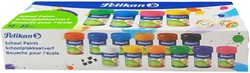 Plakkaatverf Pelikan 25ml assorti doos à 12 potjes