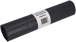 Afvalzak Cleaninq 60x80cm LDPE recycled T50 60L grijs rol à 20 stuks