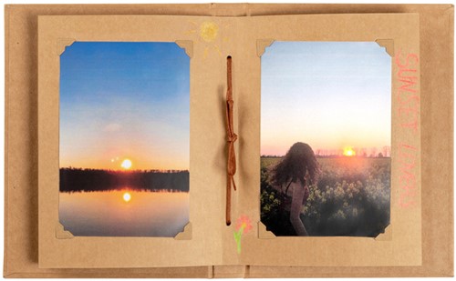 Fotoalbum walther design mini 24 foto's 13x18cm verticaal kraft-2