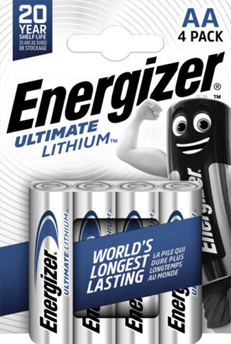 Batterij Energizer Ultimate Lithium 4x AA