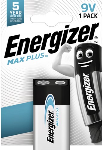 Batterij Energizer Max Plus 1x9v alkaline