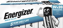 Batterij Energizer Max Plus 20x 9v alkaline