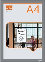 Infokader Nobo zelfklevend A4 zilver 2 stuks-6