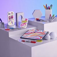 Viltstift Sharpie Glampop fijn assorti blister à 12 stuks-2