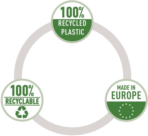 Showtas Esselte Recycle PP A4 100µ 11-gaats 50 stuks-3
