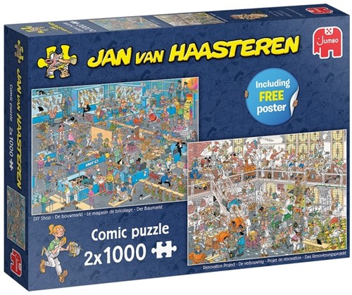 Puzzel Jan van Haasteren De Bouwmarkt en De Verbouwing  2x1000 stukjes