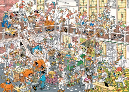 Puzzel Jan van Haasteren De Bouwmarkt en De Verbouwing  2x1000 stukjes-3