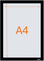 Infokader Nobo zelfklevend A4 zwart 2 stuks-6