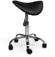 Zadelkruk Office laag harde wielen zw-3