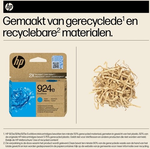 Inktcartridge HP 4K0U7NE 924E Evomore blauw-3