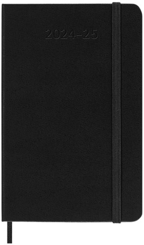 Agenda 2024/2025 Moleskine 18M Planner Weekly 7dagen/1pagina pocket hc black