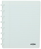 Adresboek Atoma A5 lijn 54vel 90gr PP assorti-1