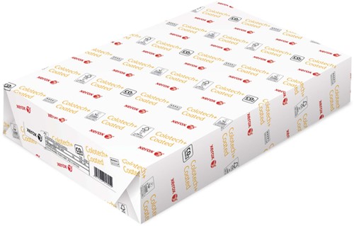 Laserpapier Xerox Colotech+ glossy coated A3 170gr wit 250 vel