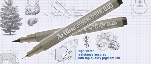 Fineliner Artline technisch 0.03mm zwart-3