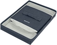 Opbergdoos Leitz gestoffeerd met deksel 190x160x285mm grijs 2 st-4