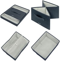 Opbergdoos Leitz gestoffeerd met deksel 285x203x380mm grijs 2 st-1