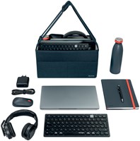 Opbergtas Leitz gestoffeerd 200x210x355mm grijs-1